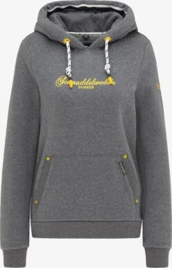 Schmuddelwedda Sweats à Capuche Sweat-shirt Duhnen Femme Gris Chiné