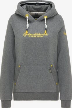 Schmuddelwedda Sweats à Capuche Sweat-shirt St. Peter-Ording Femme Gris Chiné
