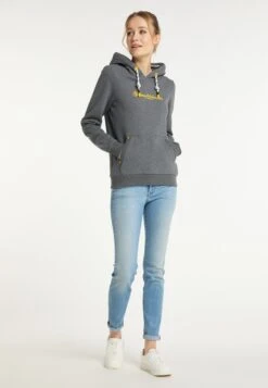 Schmuddelwedda Sweats à Capuche Sweat-shirt Hamburg St. Pauli Femme Gris Chiné -Schmuddelwedda f924f5acabc6926ab838b9d37757fe6a