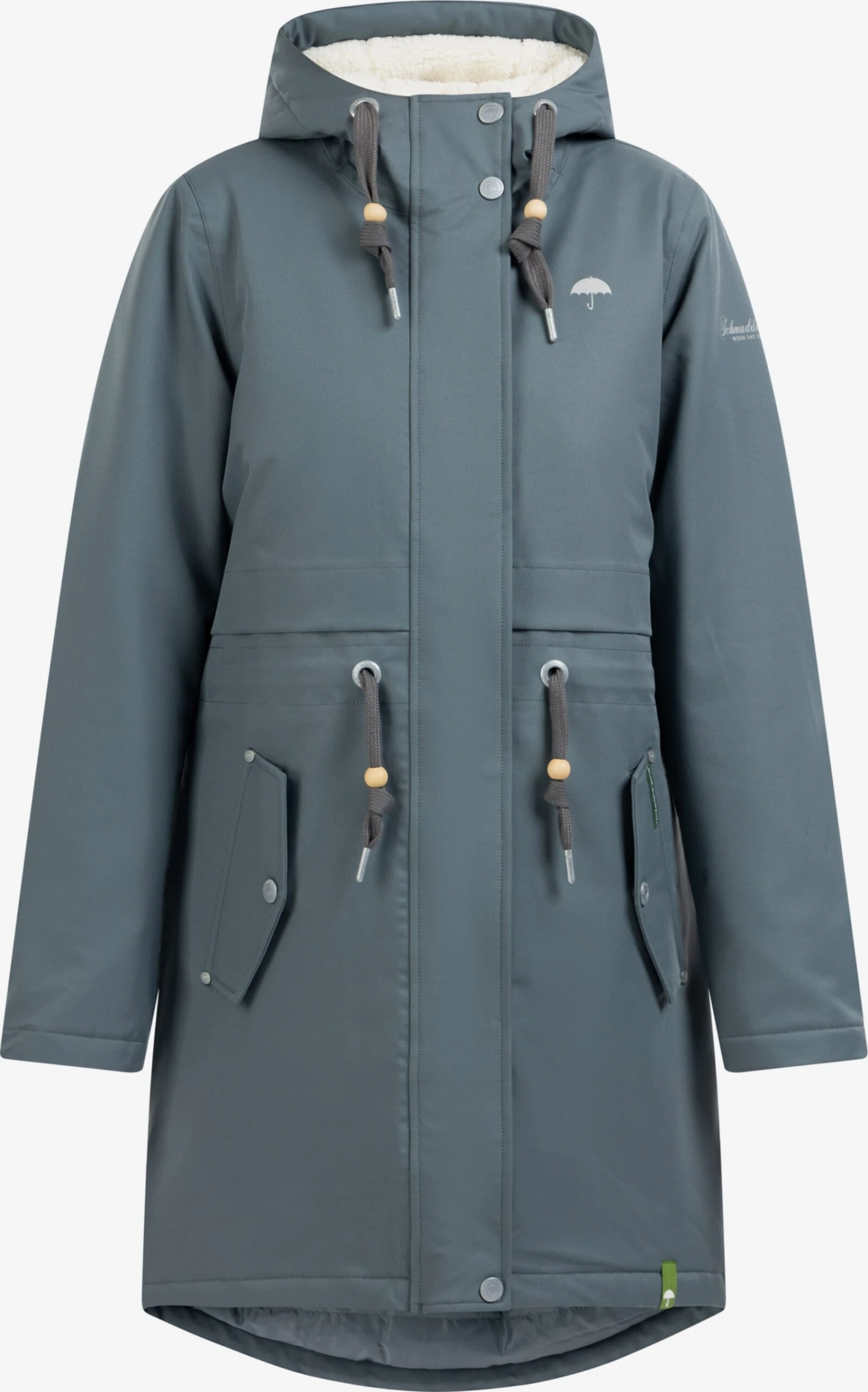 Schmuddelwedda Parkas Parka D’hiver Femme Bleu-gris
