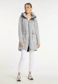 Schmuddelwedda Parkas Parka Mi-saison Femme Gris Chiné -Schmuddelwedda fedc6998279f815b734aed0a4bac4ce4