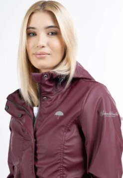 Schmuddelwedda Manteaux De Pluie Manteau Fonctionnel Femme Lie De Vin -Schmuddelwedda ffa1cab8f92c3c5a2f8069d00afcbfd3